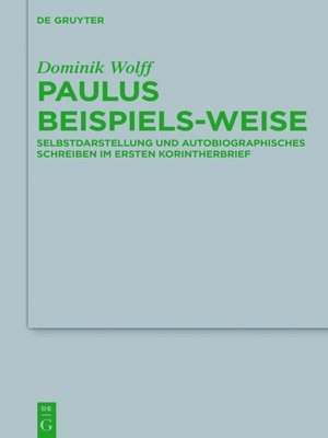cover image of Paulus beispiels-weise